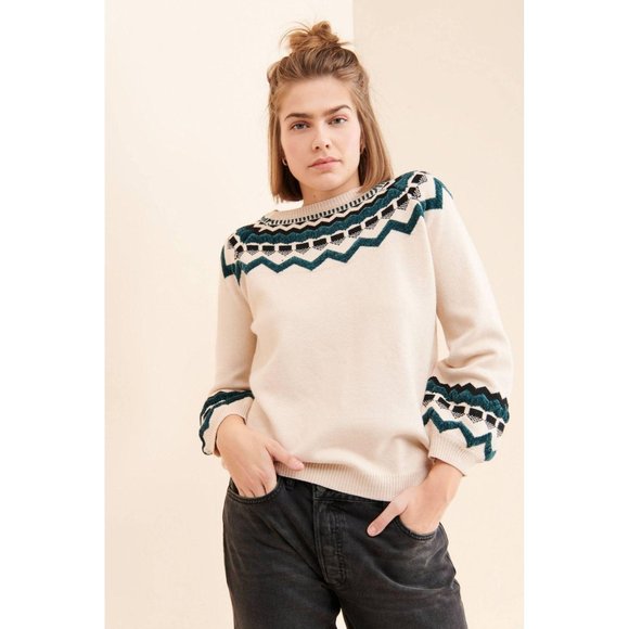 Anthropologie Sweaters - Anthropologie Close to Fine Fair Isle Sweater